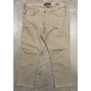 34 Heritage Charisma Pants Mens 38x30 (37x29) Khaki Classic Comfort Rise Stretch